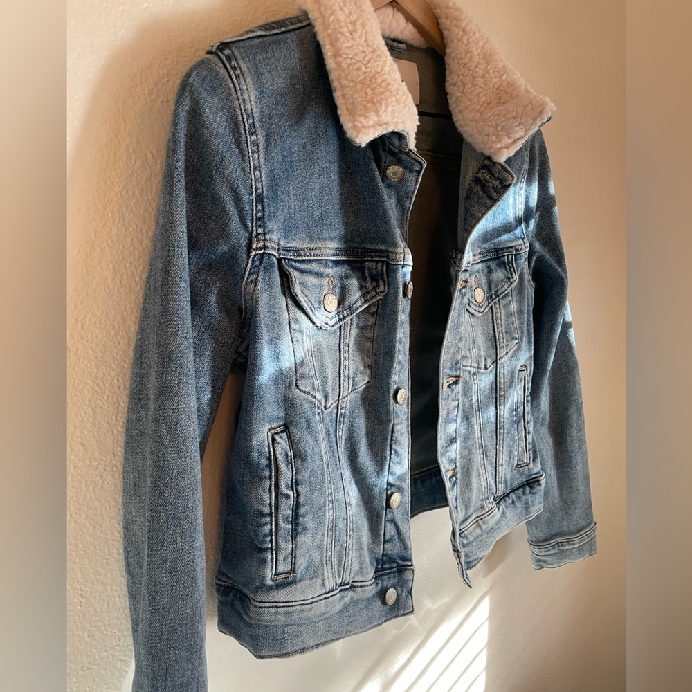 Pistola Denim Sherpa Collared Jacket Size M - Picture 4 of 7